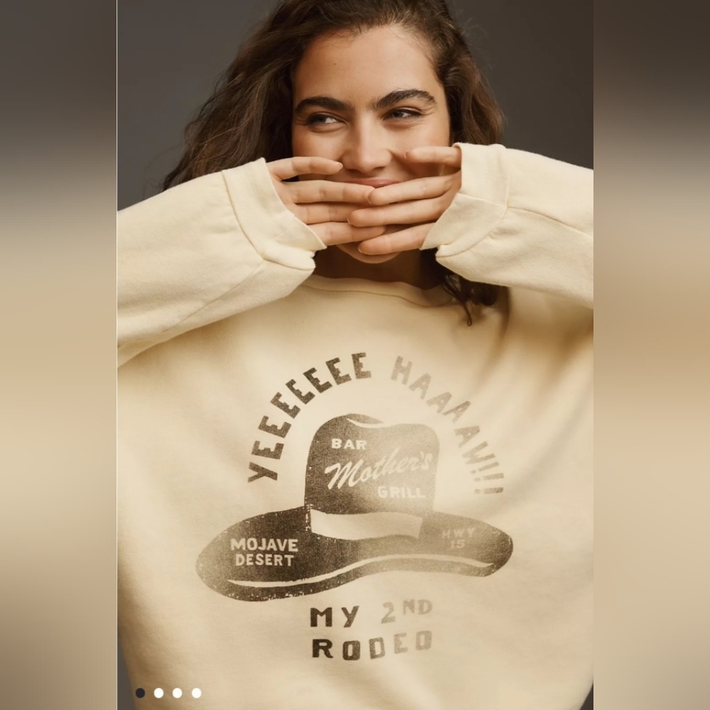 Mother My 2nd Rodeo sweat shirt NWT SZ M - Picture 2 of 13